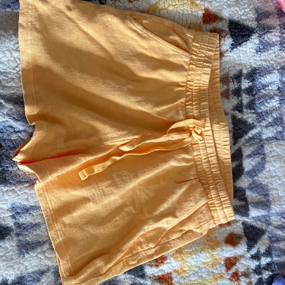 yellow women’s size M shorts from oldnavy